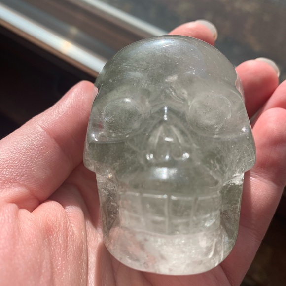 Garden Quartz Skull Carving - Picture 11 of 13